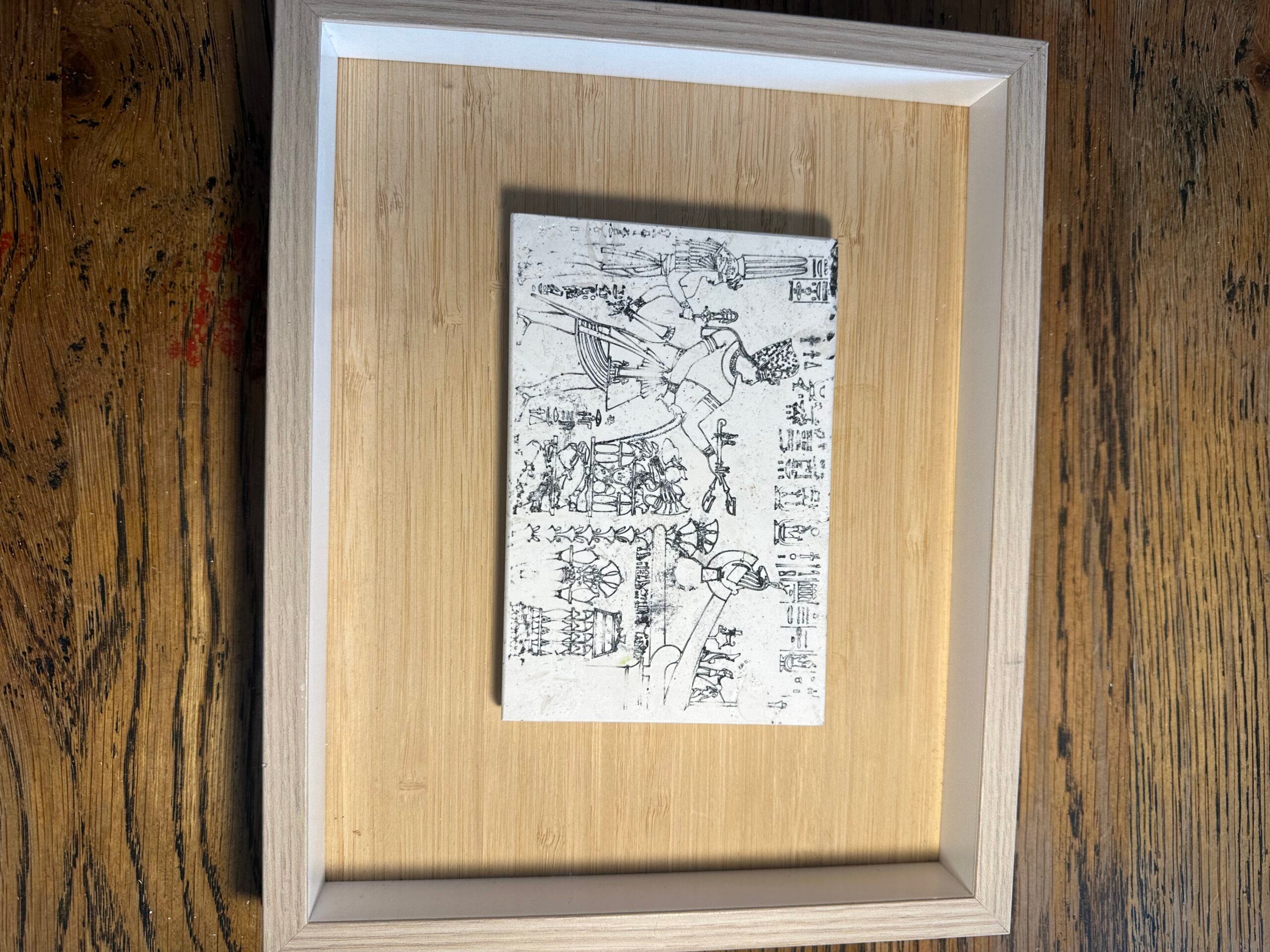 La Scapigliata in Umber large 30x20x1.2cm, framed in 53.5x46cm ash mount - Image 32
