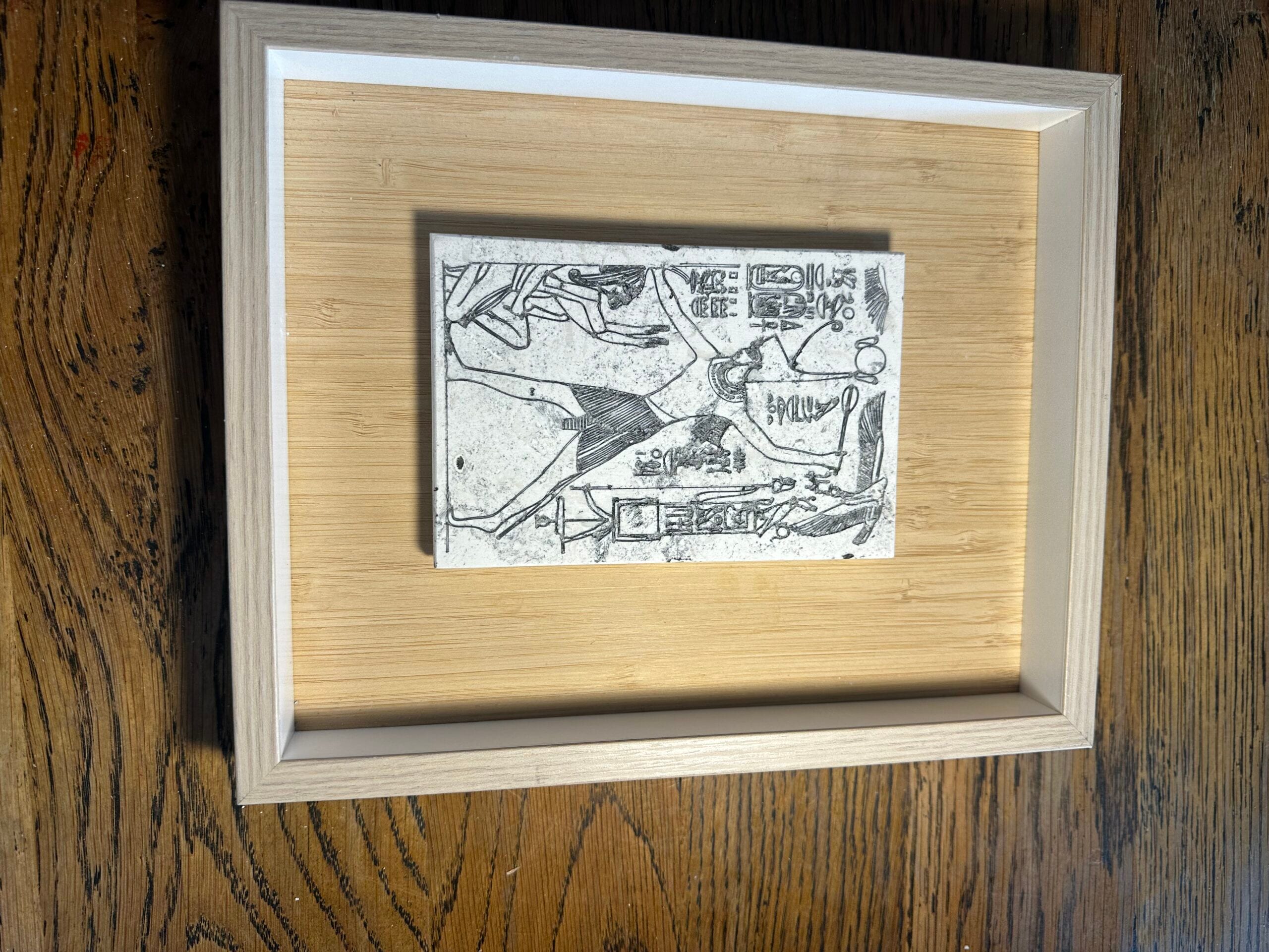 La Scapigliata in Umber large 30x20x1.2cm, framed in 53.5x46cm ash mount - Image 29