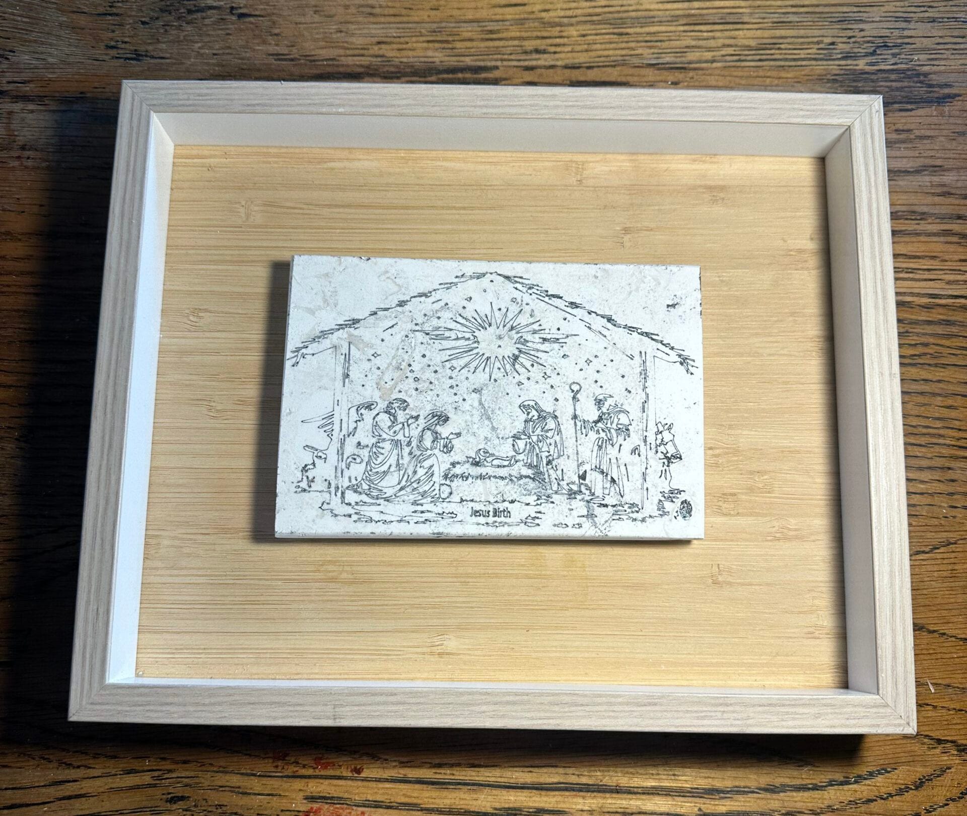 The Last Supper15cmx10cmx1.2cm, box framed 27x22x3.5cm - Image 22