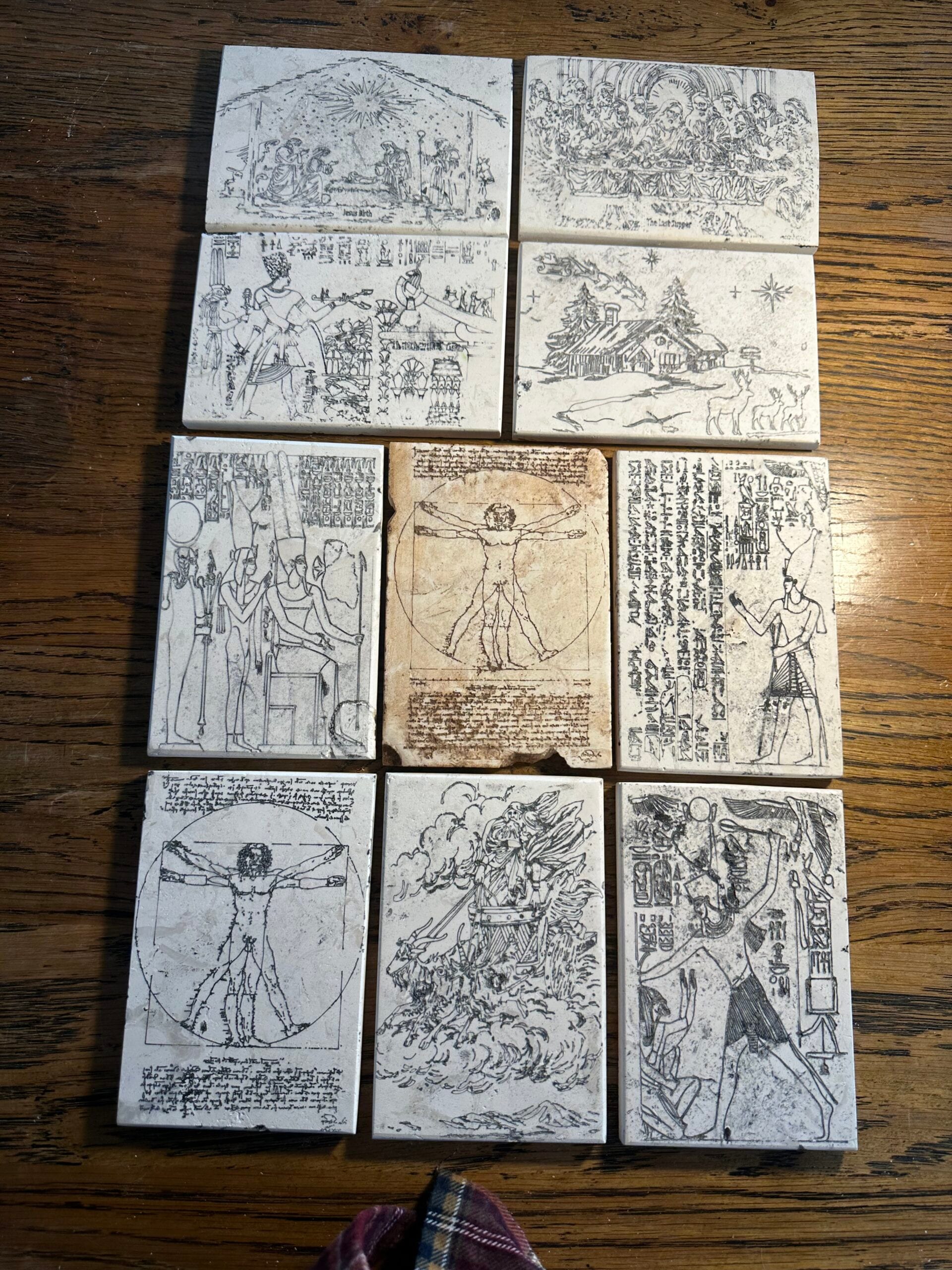 The Last Supper15cmx10cmx1.2cm, box framed 27x22x3.5cm - Image 18